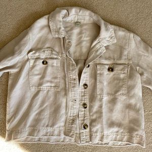 Aerie Cropped Crème Summer Jacket